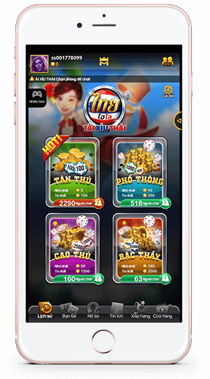 Phòng chơi đa dạng cho người chơi