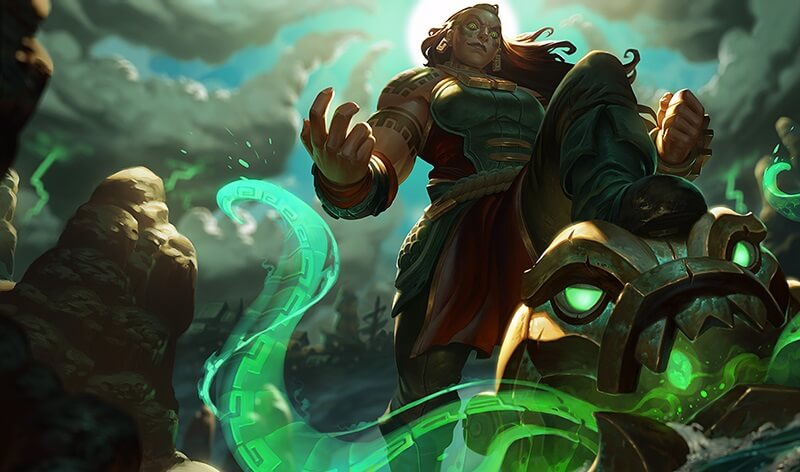 Sức mạnh của Illaoi đến từ những chiếc xúc tu khổng lồ Sức mạnh của Illaoi đến từ những chiếc xúc tu khổng lồ