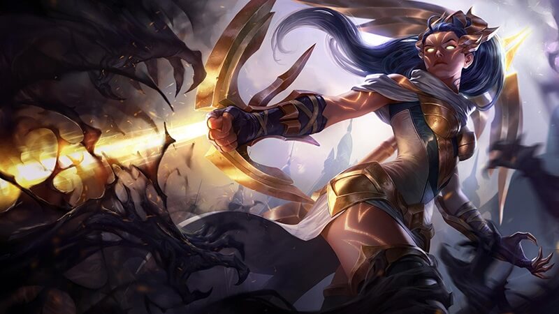 Tướng nữ Liên Minh Huyền Thoại Vayne thường sử dụng hiệu ứng tàn hình khi nhào lộn Tướng nữ Liên Minh Huyền Thoại Vayne thường sử dụng hiệu ứng tàn hình khi nhào lộn