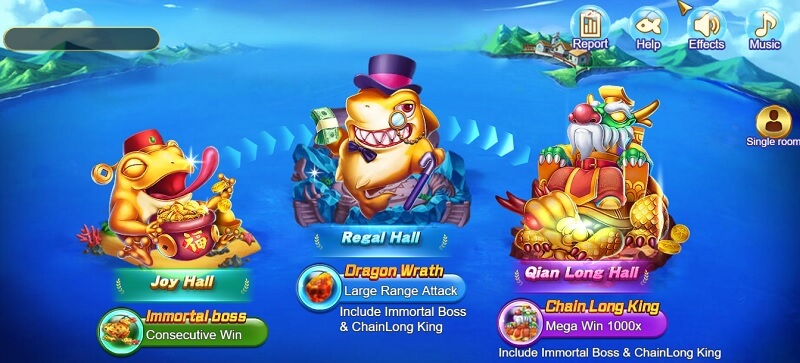 Có các phòng cược riêng để người chơi chọn lựa