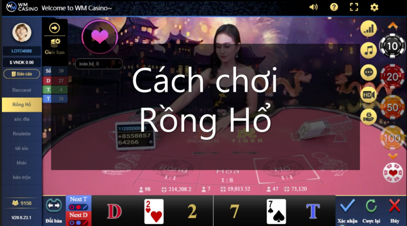 Hướng dẫn cách chơi rồng hổ tại nhà cái BK8