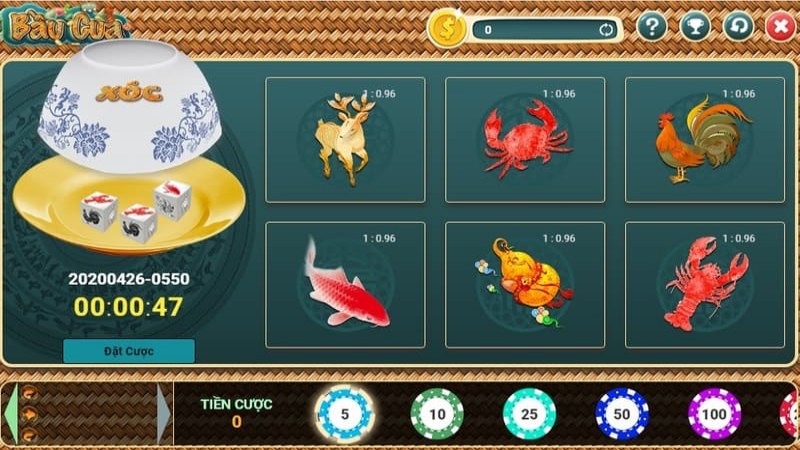 Các thành phần cần có trong tựa game bầu cua tôm cá 